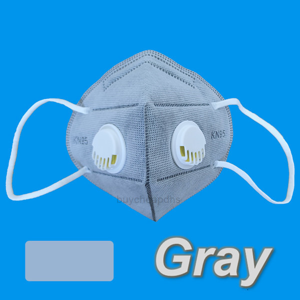 

KN Free 95 DHL 2 Shipping Valve Face Mask With Double BreatheValve Respirators Black Gray White Blue Pink Yellow MaXHXLVV
