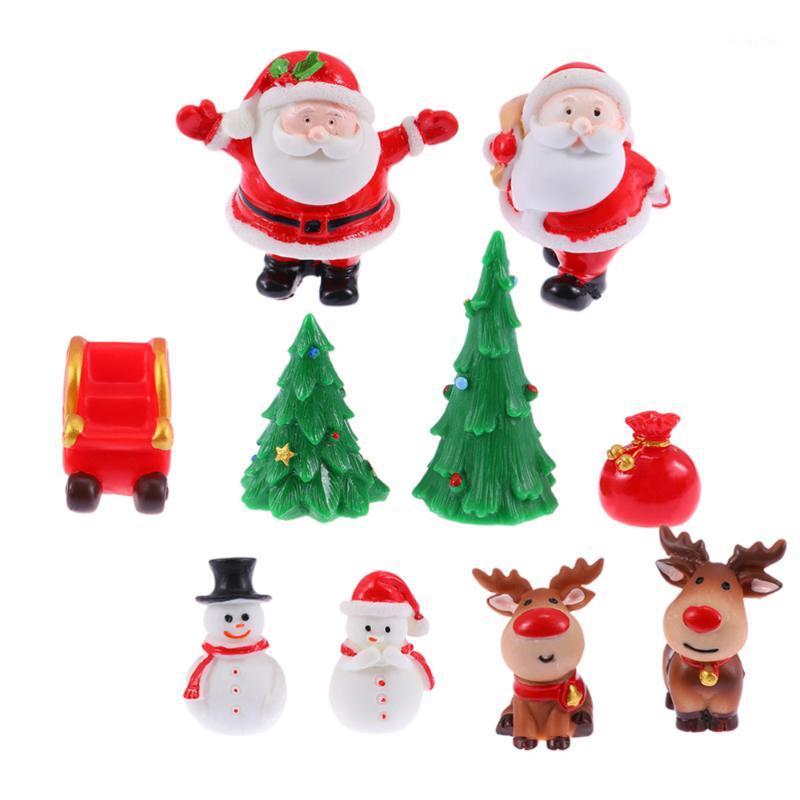 

10pcs Christmas Ornaments Creative Lovely Cute Table Adornment Resin Crafts Desktop Decoration for Home Party1