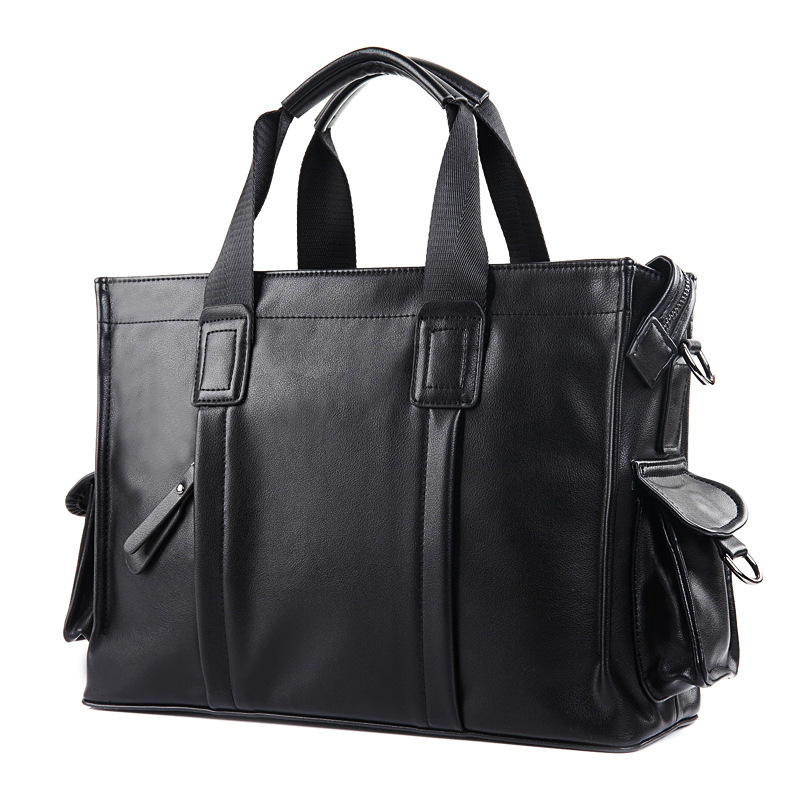

Leather Pulp Genuine Random Handheld Shoulder Messenger Travel Document Handbag for Men Db60ba 9169, Style2