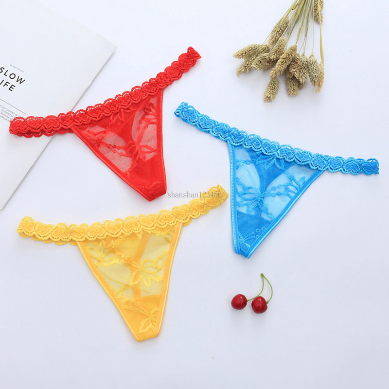 

Sexy Lace Briefs Panties Low Waist women panties lingerie Thongs Women Underwear G Strings women clothes will and sandy new, Black;white