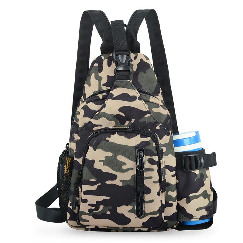 

Tactical Army Backpack Man Waterproof Fishing Cycling Chest Shoulder Bags For Men Small Travel Camping Hiking Equipment Sports, Blue