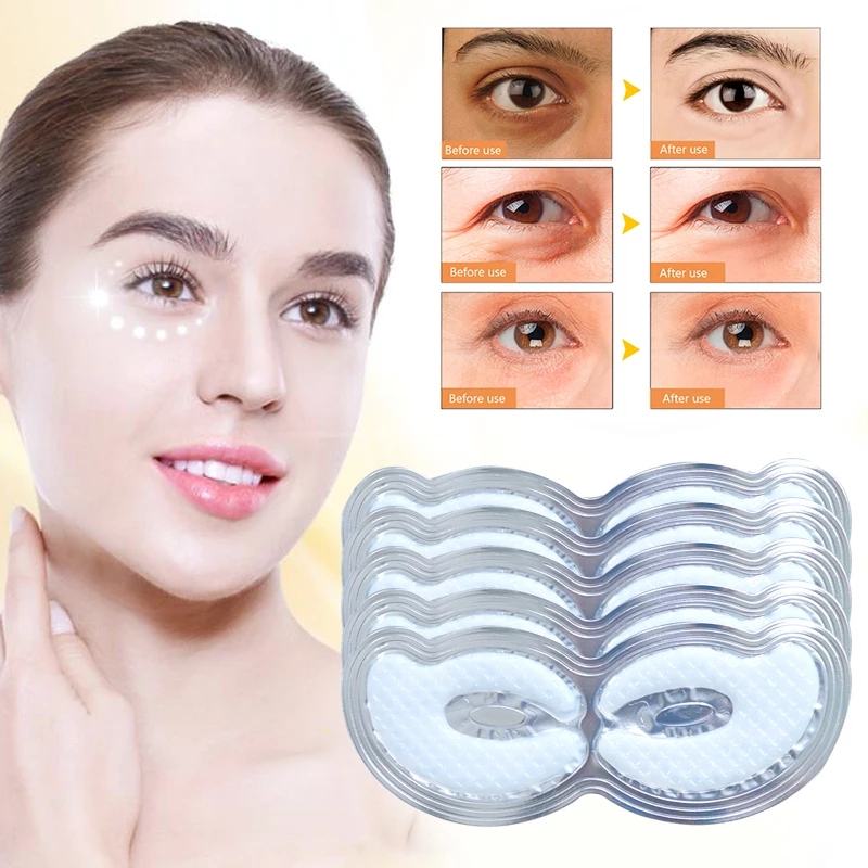 

NewNew Collagen Crystal Eye Mask Patches For Eye Bags Wrinkle Dark Circles Lighten Fine Lines Deep Moisturizing Eye Pads