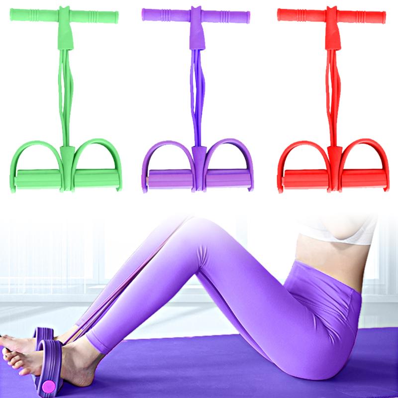 

2/4 Tube Pull Rope For Fitness Pedal Resistance Bands Exerciser Sit-ups Elastic Band Yoga Elastic Up Pull Rope Gym Exercise Band