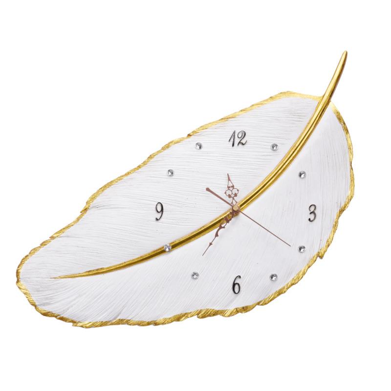 

Modern gold painted resin wall clock, home decoration clock