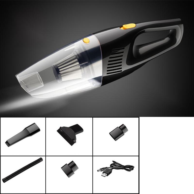 

5000PA Handheld Car Vacuum Cleaner Strong Suction Wet and Dry 120W Cleaning Robot USB Charging Dual Battery Vacuum Cleaner