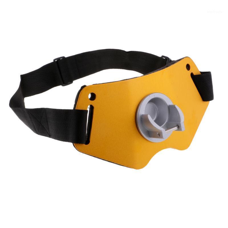 

High Strength Aluminium Alloy Fishing Fighting Belt Foam Jigging Padded Waist Rod Holder - Yellow1, As pic