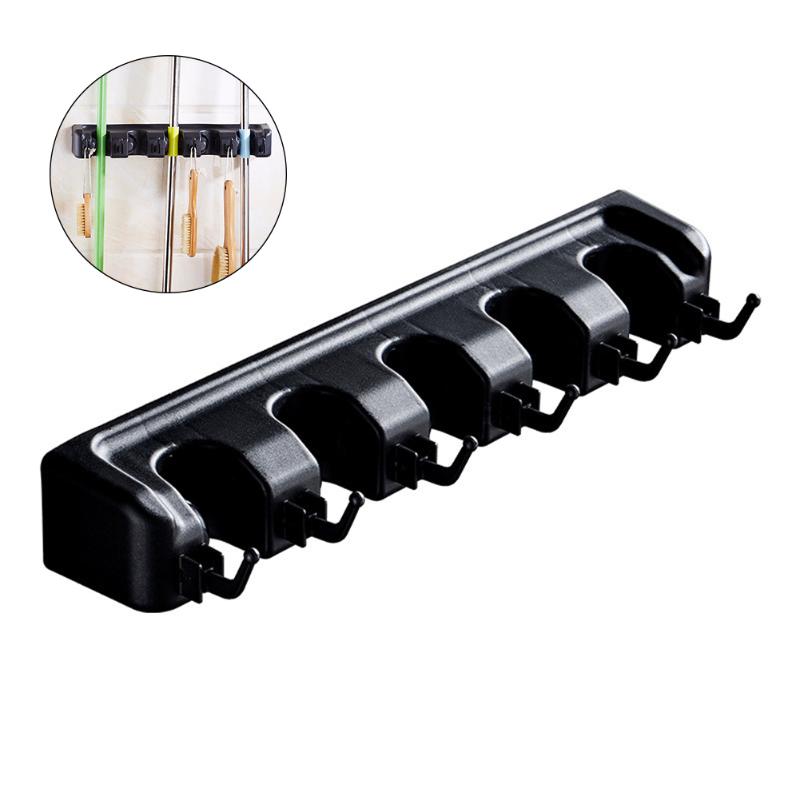 

Wall-Mounted Kitchen Hook Bathroom Mop Broom Hanger Sanitary Cleaning Tool Storage Holder Hook Hanger