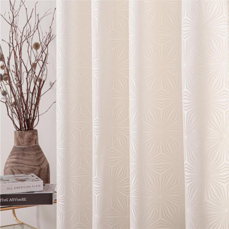 

Topfinel Blackout Curtains for living room Simplicity Bedroom Kitchen Finished Blinds Modern Geometry Solid Color Nordic Drape, Beige