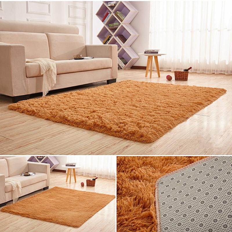 

Soft Shaggy Carpet Home Warm Plush Floor Rug living room Mat bedroom decoration Large Area Carpets Child Crawling carpets, Red