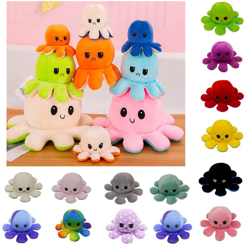 

New Reversible Flip Octopus Plush Stuffed Toy Soft Animal Home Accessories Cute Animal Doll Children Gifts Baby Companion Plush Toy