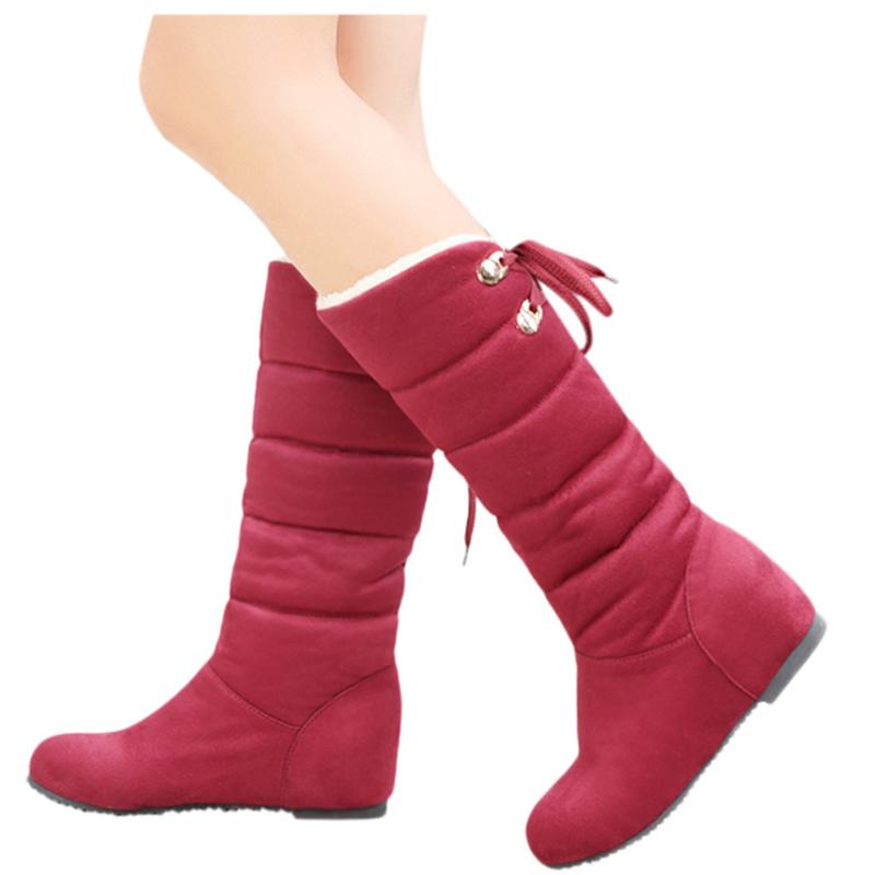 

Winter Womens Increase Within Comfortable Shoes Round Toe Wedge Keep Warm Boots Women Black Ankle Sock Boots 34-43 2020 #4