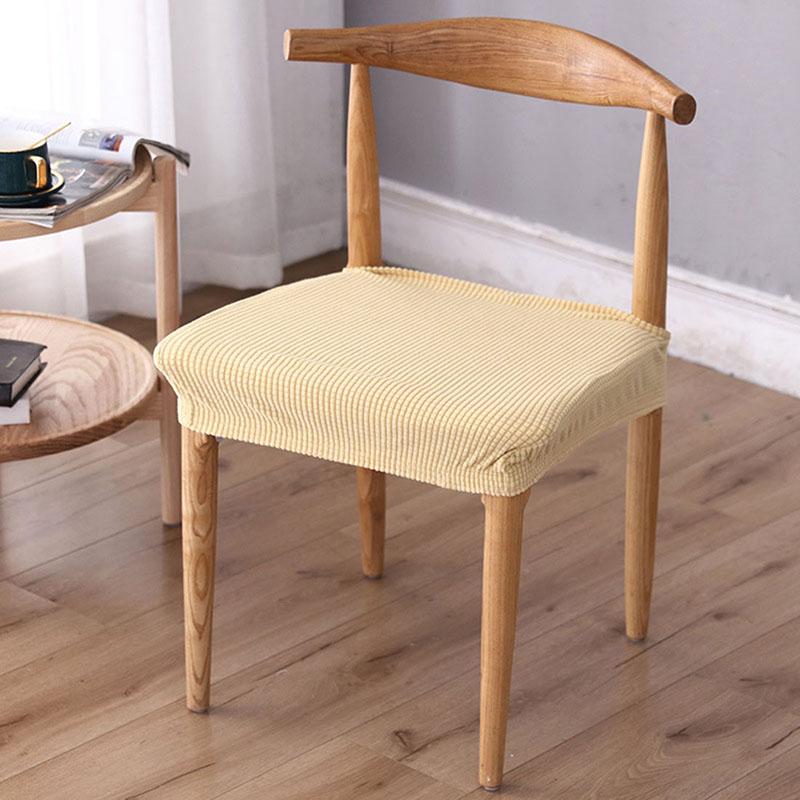 

Jacquard Chair Cushion Cover for Dining Table Elastic Chair Slipcover Covers Washable All-inclusive Chairs Cushion Cover