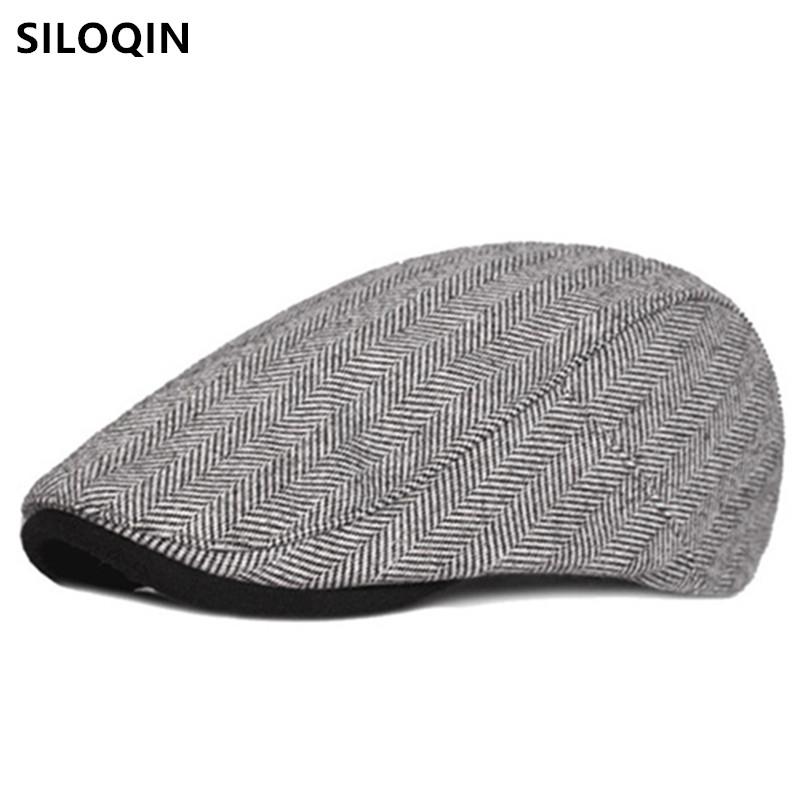 

SILOQIN Snapback Cap New Winter Warm Berets For Men Women Simple Casual Cotton Hat Adjustable Size Brand Sports Caps Couple Hats, Khaki