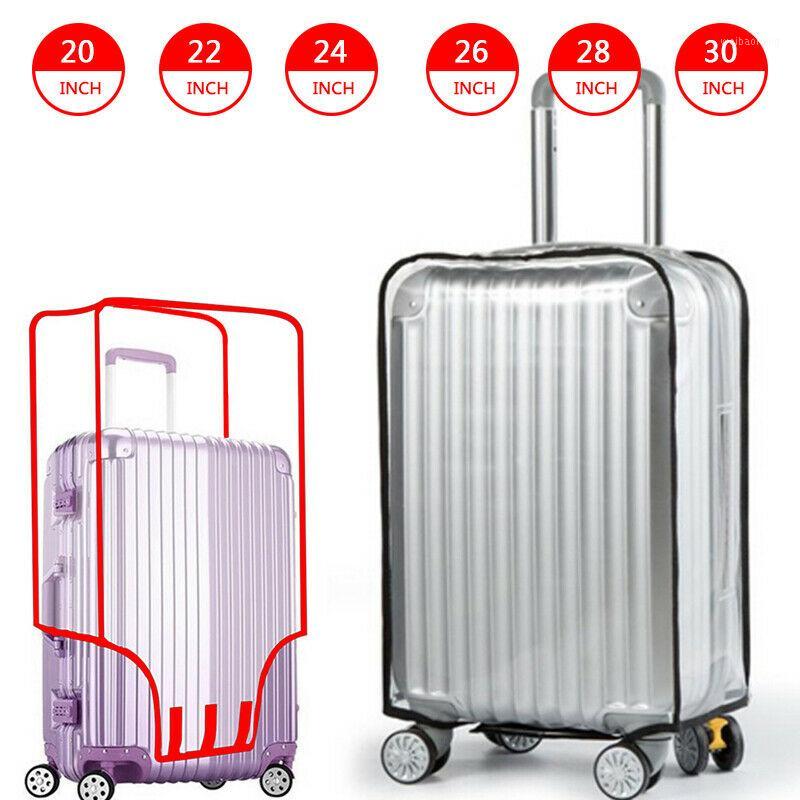 

Rain Covers Luggage Case Suitcase Protective Cover Transparent 20 22 24 26 28 30 Dust Bag For Travel Accessories1