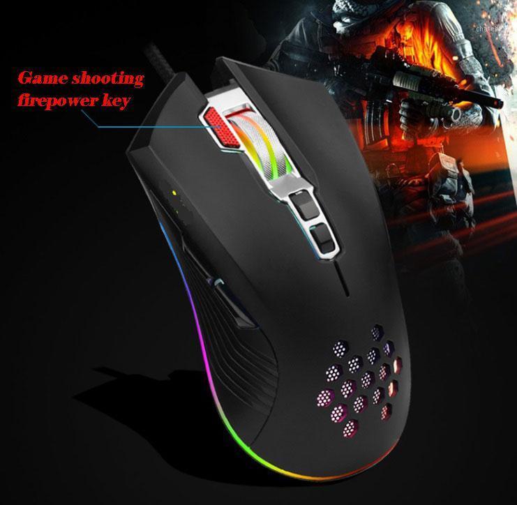 

Mice HobbyLane DM6809 Wired Mouse Lightweight Colorful Rgb Luminous Gaming Office Mouse1