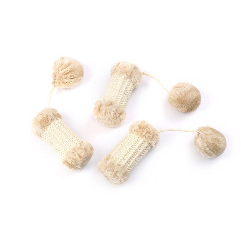 

Pet Cat Plus Plush Ball Grinding Claw Interactive Toy Pet Kitten Chewing Toy Thumb Bite Cat For Cats Teeth Grow - #89