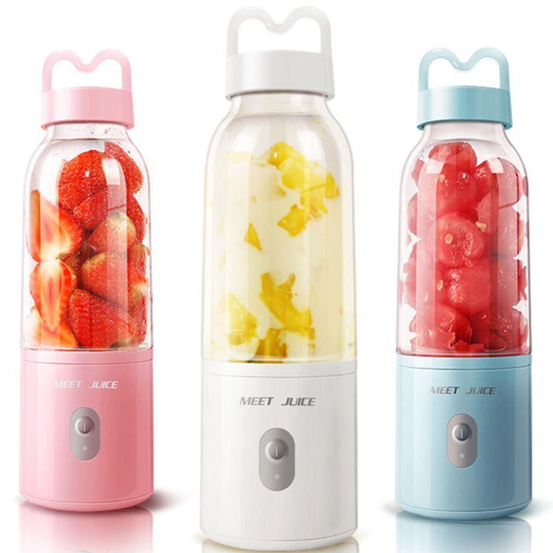 

Mini Portable Electric Fruit Juicer Personal Juice Cup Charging Small Smoothie Maker Blender Kitchen Mixer Machine Home
