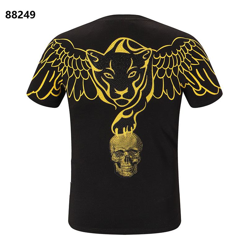 

crystal Skull T-shirt mens luxury Summer Tee Basic Solid print letter Skateboard Casual Punk tops Tees Shirts man women Fashion tiger designer clothing short sleeve, 24