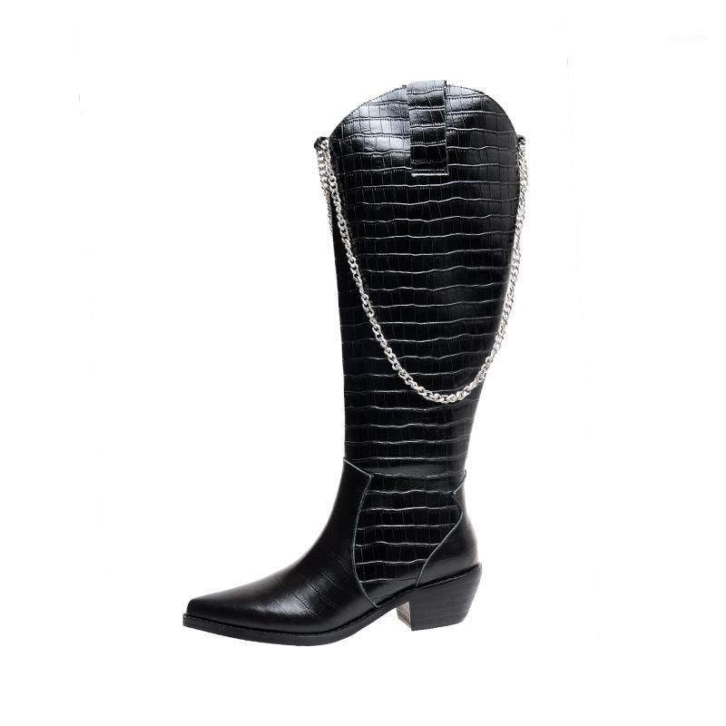 

New winter style Knee high boots Genuine leather Women boots warm Motorcycle Western Knight's Boot cowhide Women shoes1, Clear