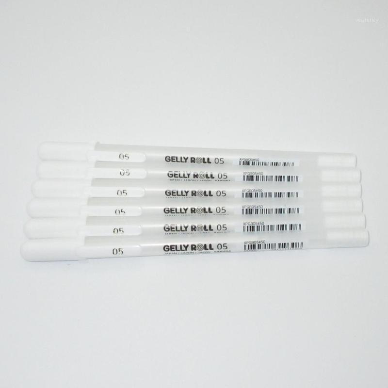 

Sakura Gelly Roll Gel Pens 6 Pieces White Gold Silver Japan1