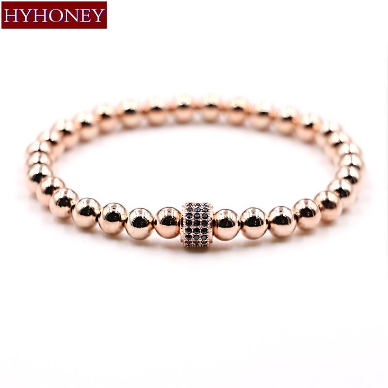 

Charm Bracelets 2021 Fashion Micro Pave CZ Zircon Copper Beads 4 Color Bangle Men's Brand Jewelry