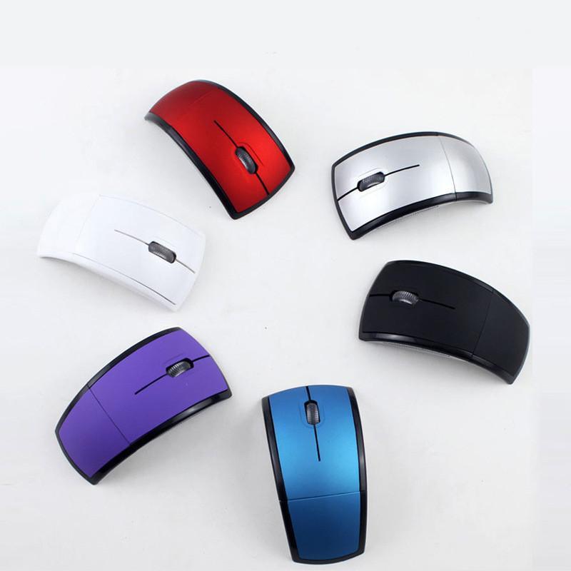 

2.4GHz Foldable Wireless Mouse Optical Folding Mice Super Slim Portable Mouse with Mini USB Receiver for Pad Notebook Computer1