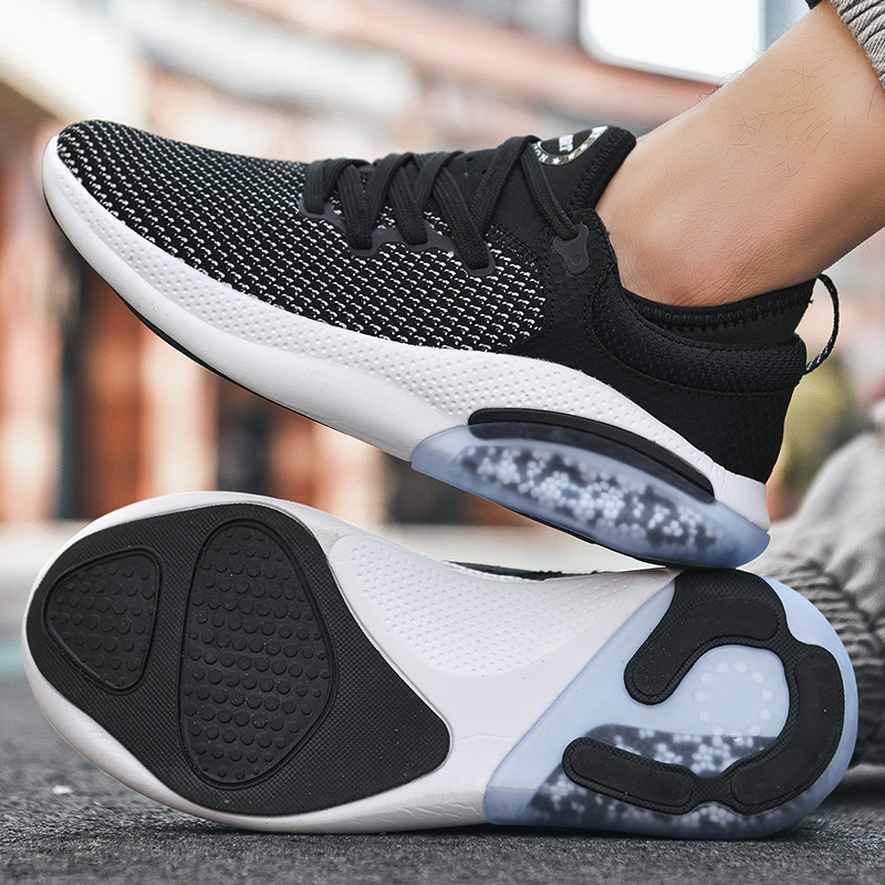 

Top quality New men's of high quality crocheted breathable mesh sports Male trend casual shoes racing shoe training, 124；black-124；