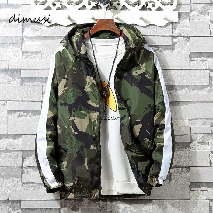 

Mens Jackets Spring Men Casual Windbreaker Camouflage Hooded Coats Bomber Jackets Mens Fashion Hip Hop Coats Clothing 4XL, Grey