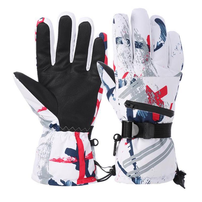 

Professional Ski Gloves Touch Screen Fleece Winter Warm Snowboard Gloves Ultralight Waterproof Motorcycle Thermal Snow, Cute pink