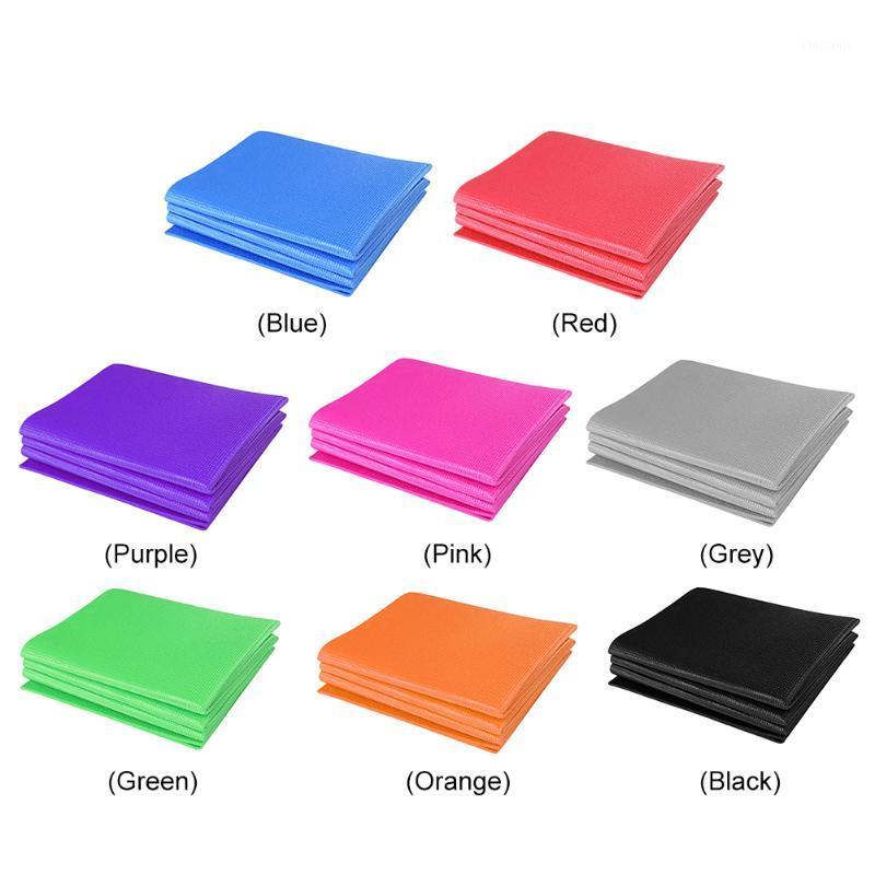 

Exercise Workout Floor Cushion Pad PVC Yoga Mat Fitness Gymnastics Pilates Sport Exerciser Equipments Gym Training1, Black