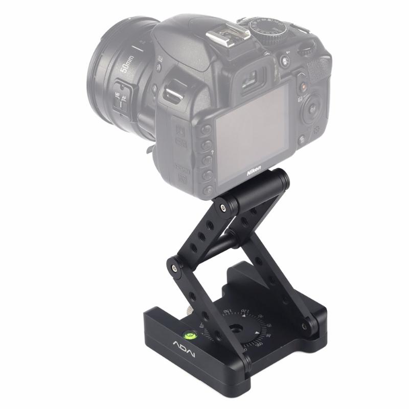 

ADAI 360 Degree Rotation 3-Folding CNC Aluminum Quick Release Plate Holder Tripod M Flex Tilt & Ball Head