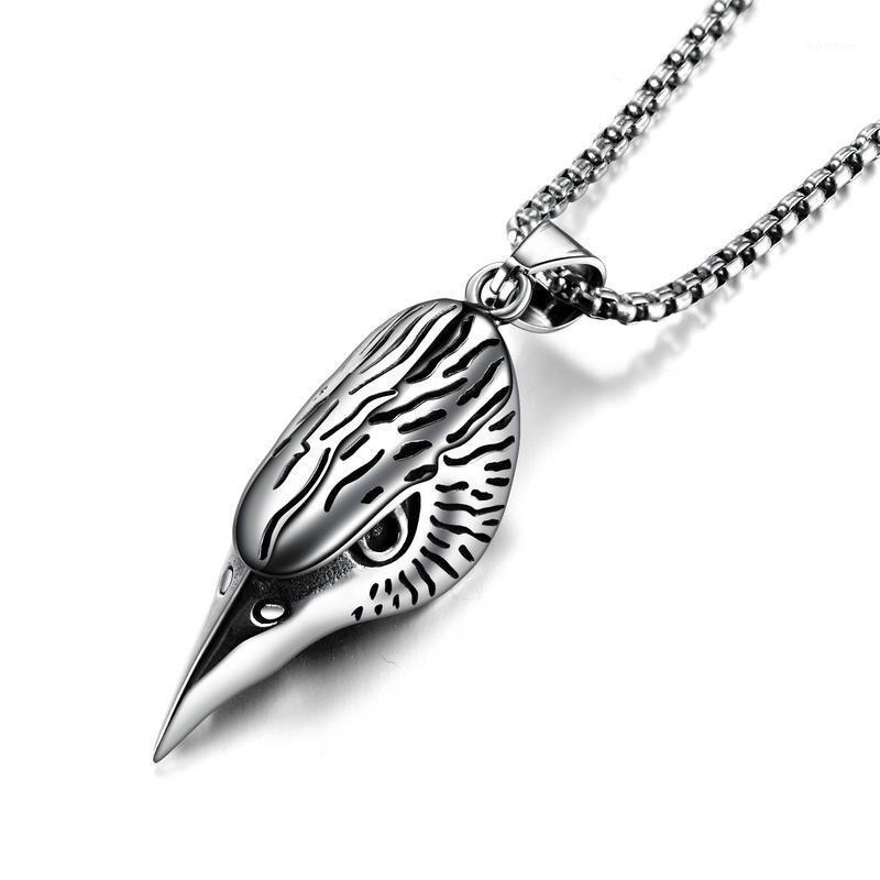 

Ornament Wholesale Cool Vintage Eagle Pendant Titanium Steel Men's Eagle Necklace Fashion Jewelry Gb16111