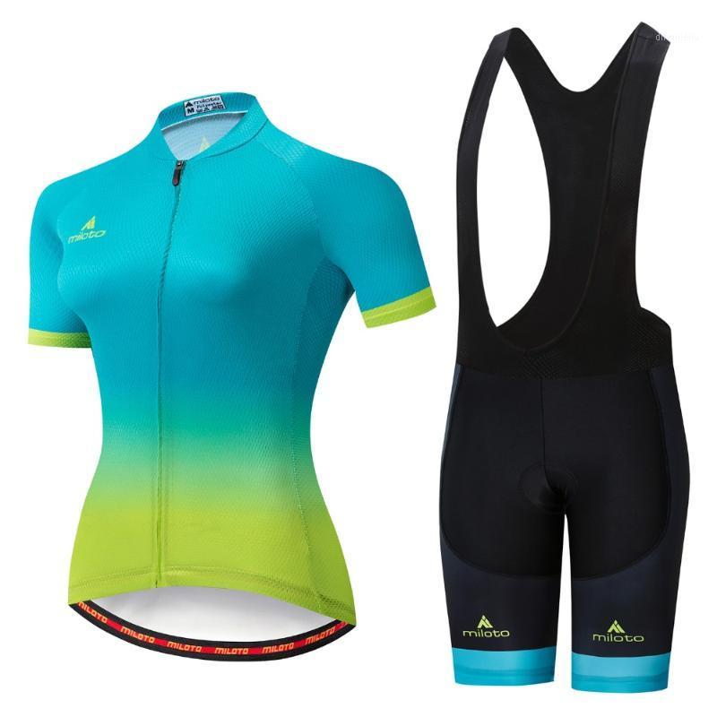 

MILOTO NEW 2020 Cycling Jersey set Women MTB Bike Clothes Summer Bicycle Clothing Cycling Set Maillot Conjunto Ropa Ciclismo1, 03 short kits
