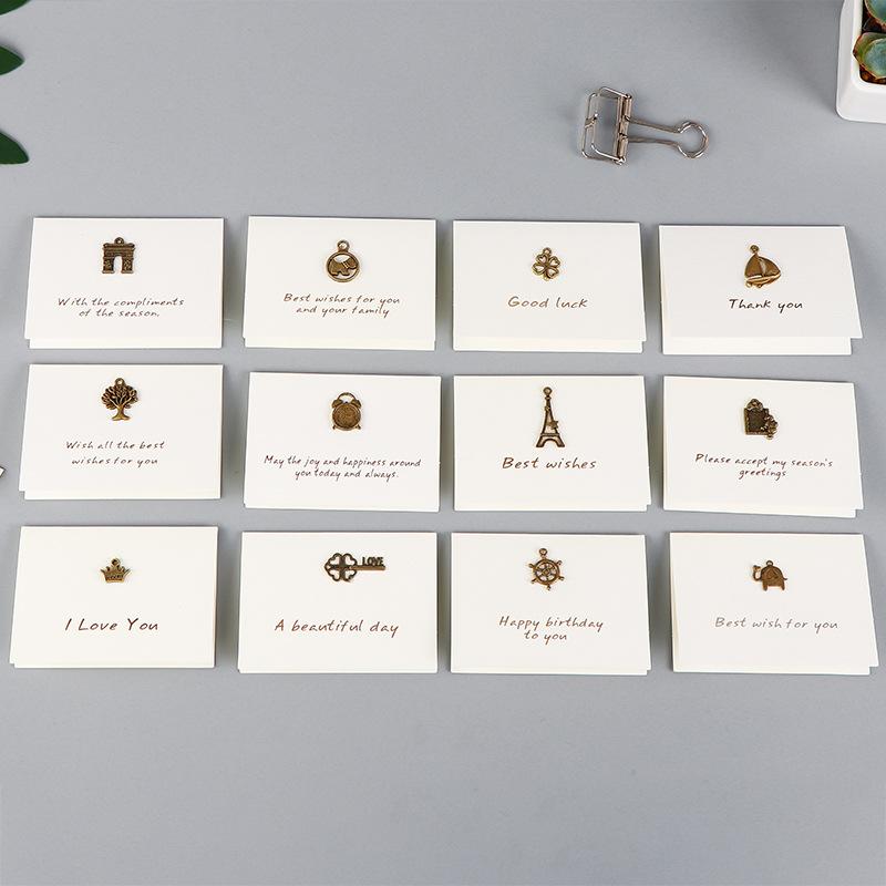 

Thanksgiving Greeting Card Small Card Valentine's Day Gift Retro Mini Creative Greetings Birthday Thank 305