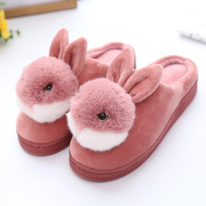 

Women Winter Warm Flat Home Slippers Faux Fur Comfort Fluffy Plush Cartoon Female Furry Indoor House Shoes Ladies Bedroom Shoes1, Black