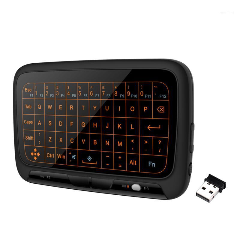 

H18+ 2.4GHz Wireless Backlight Keyboard with Large Touch Pad Full Touchpad Remote Controller Airmouse for Smart TV PS3 TV Box1