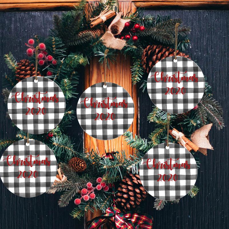 

Plaid 2020 Christmas Ornament Decorate Christmas Tree Decoration for Home Natal Navidad 2021 Decor navidad decoraciones para el