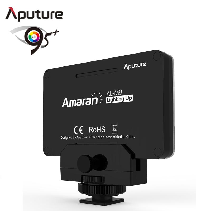 

Aputure AL-M9 Pocket LED Video Light on Camera Studio Light Rechargeable Photo CRI/TLCI 95 for Wedding Filmmaking