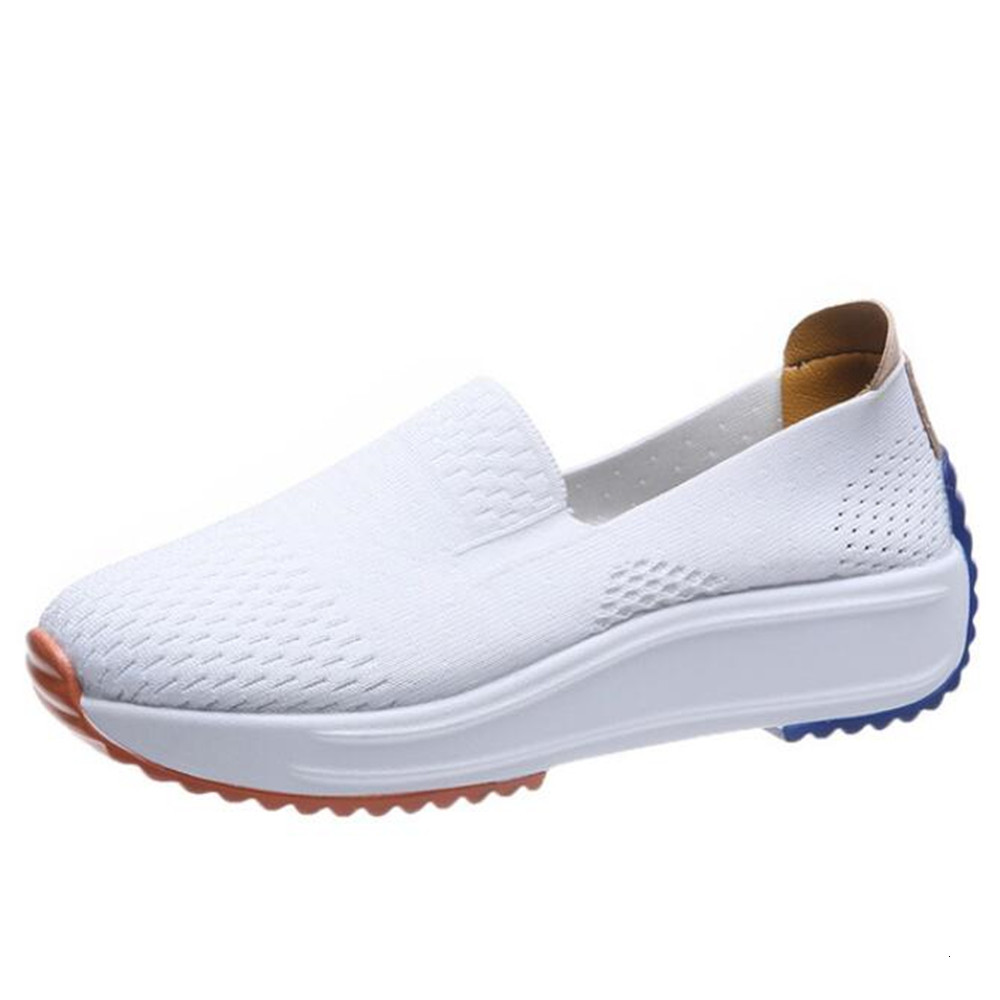 

Big Size Women's New Thick Bottom a Pedal Flying Tissue Soft Casual Shoes Ladies'shoes Apartments 2ta5, 02