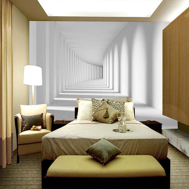 

Photo wallpaper 3D stereoscopic walking promenade mural wallpaper bedroom living room sofa TV backdrop 3d, 3.
