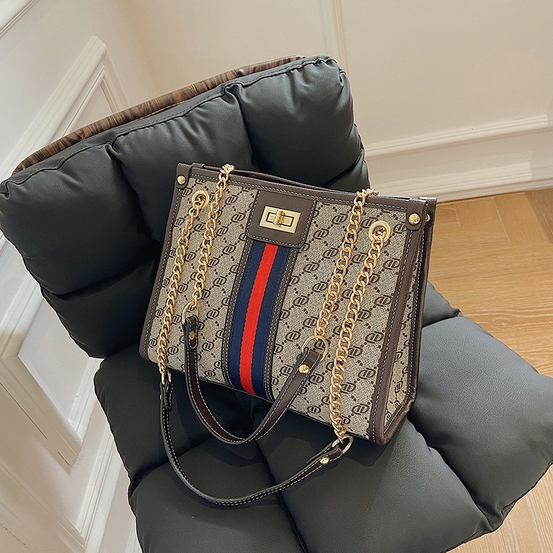 

85% off store online Bag women's bag 2022 new fashion letter printing large capacity One Shoulder Tote foreign wholesale 22, Red