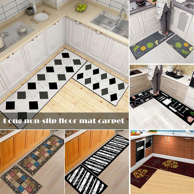 

Kitchen Printed Non-Slip Carpet Kitchen Rug Soft Absorbent Mat Doormat Carpet 16"x24" 16"x47" Hogard, Green