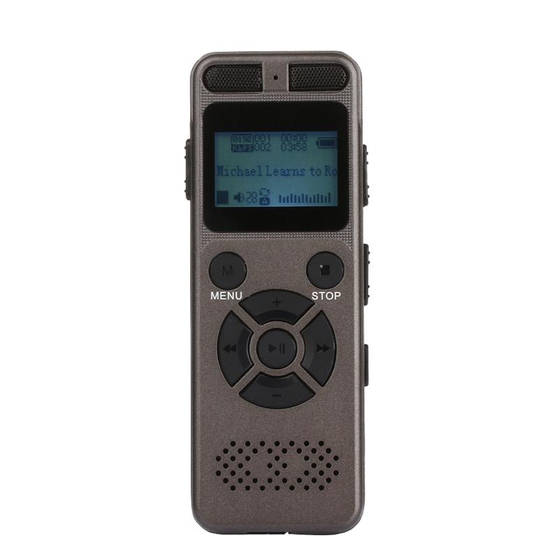 

16GB Voice Recorder USB Business Portable Digital Audio Recorder with MP3 Player Support Multi-Language Tf Card
