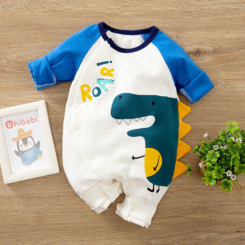 

Baby Boy Clothes Cartoon Dinosaur Costume New born Girl Romper Onesie Toddler Fall 0 3 6 9 12 Month Jumpsuit Pajama C0126, Baby clothes 3