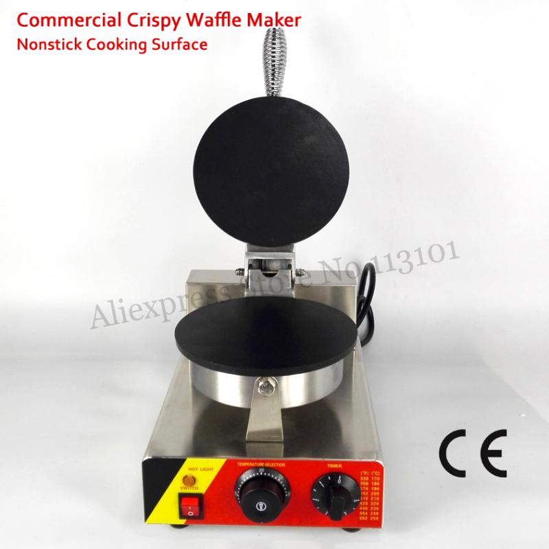 

Commercial Crispy Waffle Maker Nonstick Roll Pancake Machine 1000W 220V 110V for Home Restaurant Cafeteria