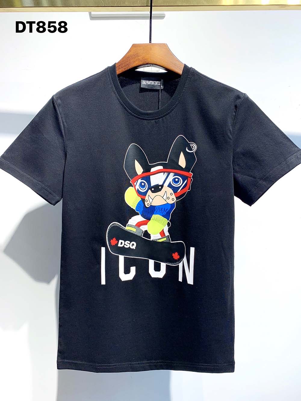 

DSQ PHANTOM TURTLE 2021SS New Mens Designer T shirt Paris fashion Tshirts Summer DSQ Pattern T-shirt Male Top Quality 100% Cotton Top 1149, White;black