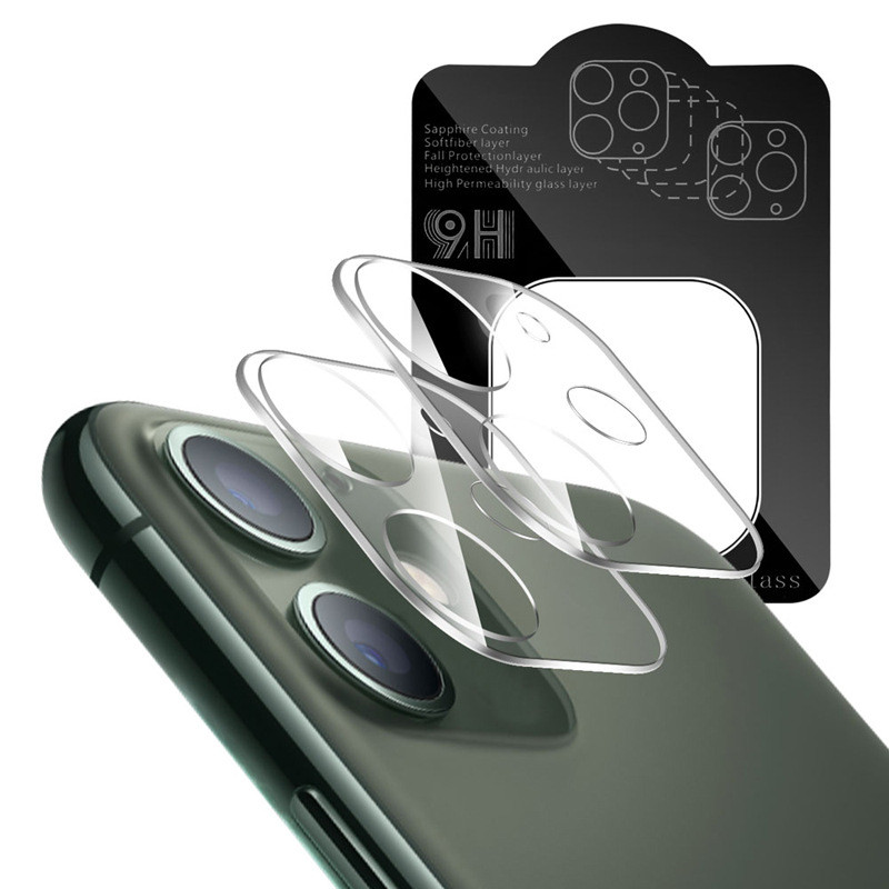 

3D Camera Tempered Glass Film Cover Phone Lens Transparent Screen Protector for iphone 12 mini 11 pro Max DHL