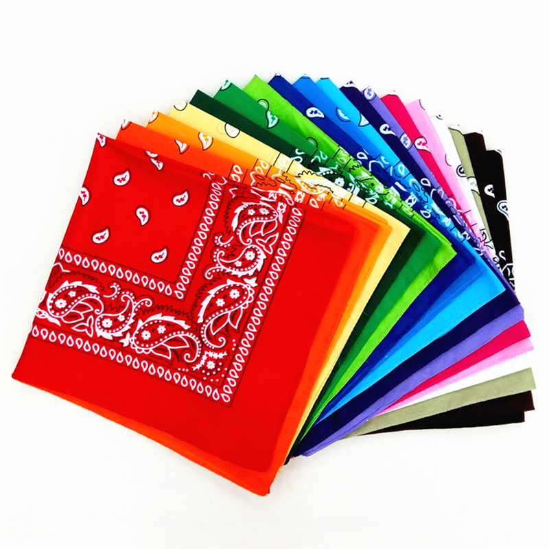 12pcs Polyester Cotton handkerchief Cashew Flower Hip-hop Bandanas For Women Pocket Square Head Neck Scarf Wristband Handkerchiefs Men-image-637186636