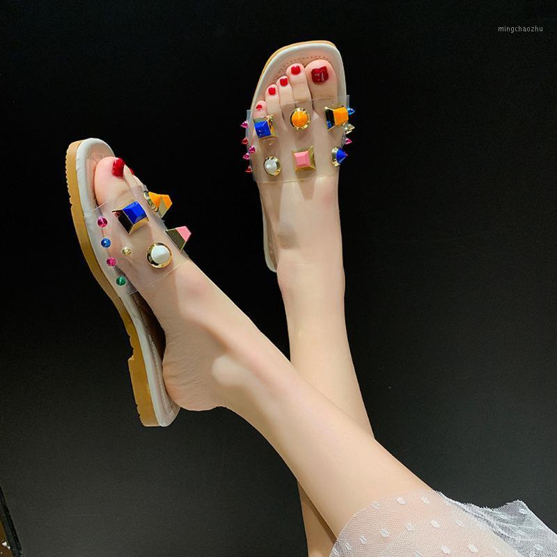 

zapatos de mujer shoes woman slippers flip-flops flat summer Beach Shoes outdoor slippers pantuflas de mujer1, White