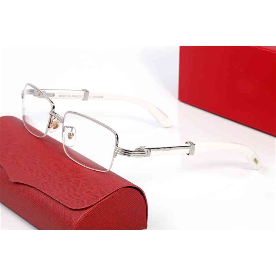 

Vintage New Square Glasses Half Frame Men Sunglasses Rimless Eyeglasses for Anti Reflective Clear Lens Prescription Spectacles French